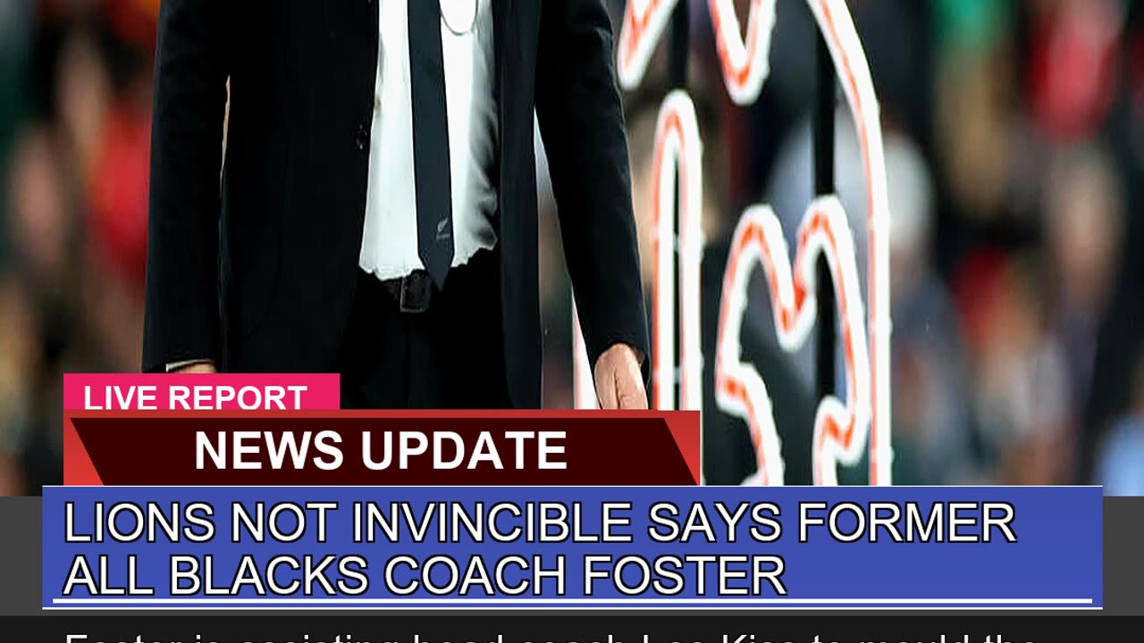 Lions Not Invincible Says Former All Blacks Coach