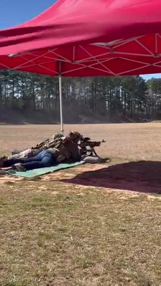 VP Vance is with Marines shooting machine guns at Quantico.