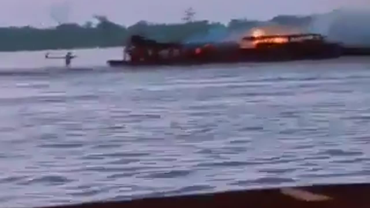 KINSHASA, Congo (AP) — A boat has capsized after catching fire in northwestern Congo