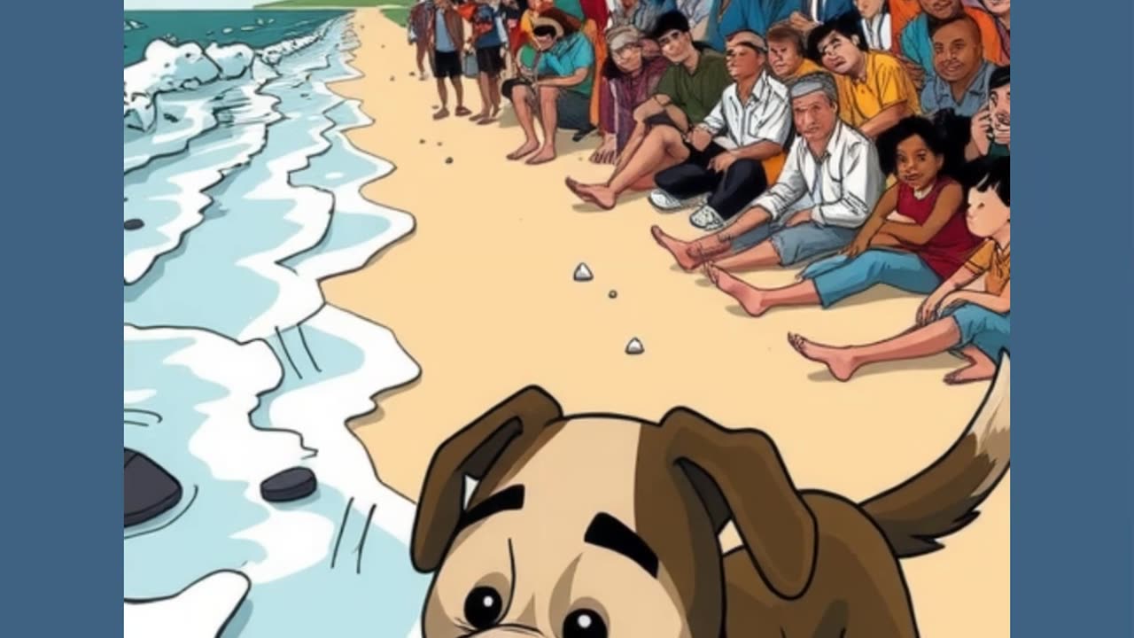 Lost Dog at the Beach? 🦈 Turns Out, Shark Isn’t What You Think! 😂
