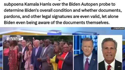 KAMALA HARRIS NEXT TO BE SUBPOENAED for Biden's Autopen ...