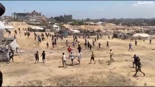 Aerial footage filmed by ITV News shows the scale of Gaza's destruction