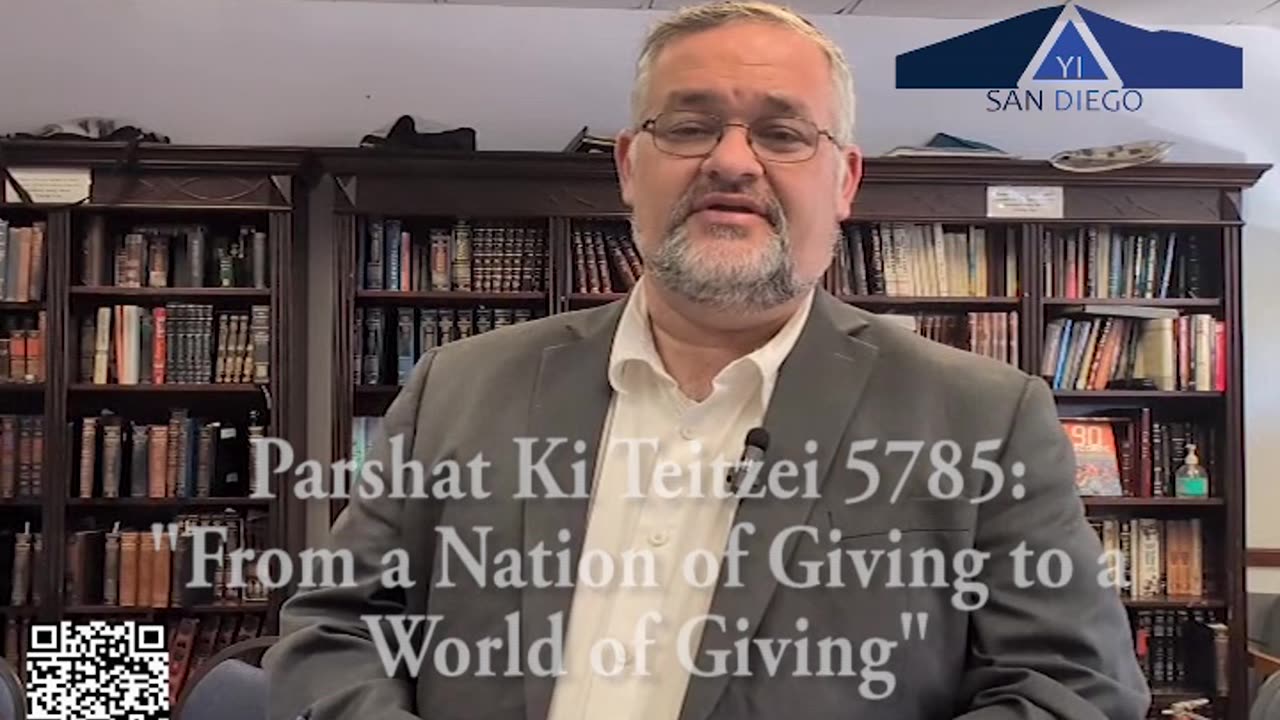 "From a Nation of Giving to a World of Giving" - Rabbi Eddie Rosenberg on Parshat Ki Teitzei 5785