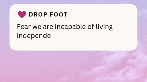 DROP FOOT ❤️