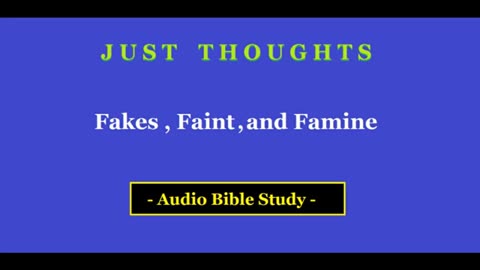 Just Thoughts - Fakes, Faint and Famine (2015) Retro