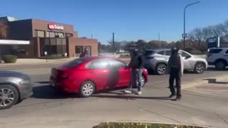 While DHS agents are detaining another illegal alien in Addison, Illinois one loud mouthed Karen