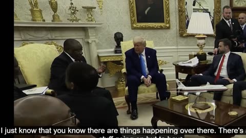 trump with south africa leader from and we know