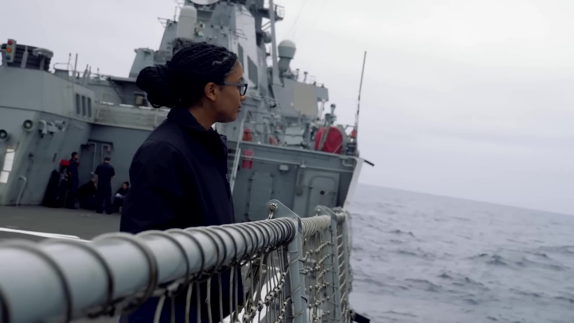 How the US Navy Says Goodbye at Sea