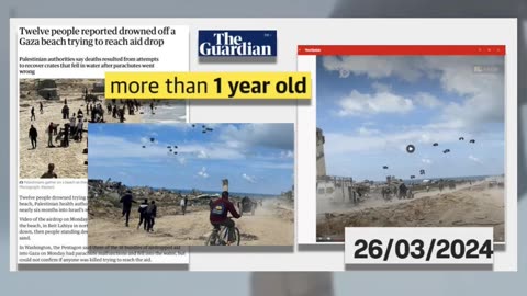 Fact Check: Video Does NOT Show China Air-dropping Aid To Gaza in 2025 -- It's USA Aid In 2024