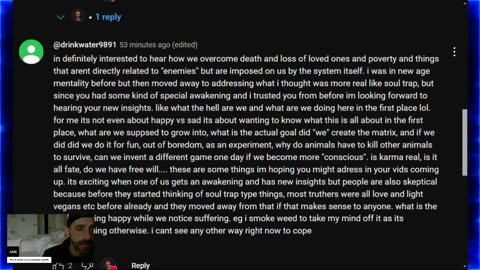 Response to Comment from @drinkwater9891
