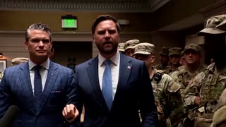 Vance visits National Guard troops as protesters chant 'Free DC!'