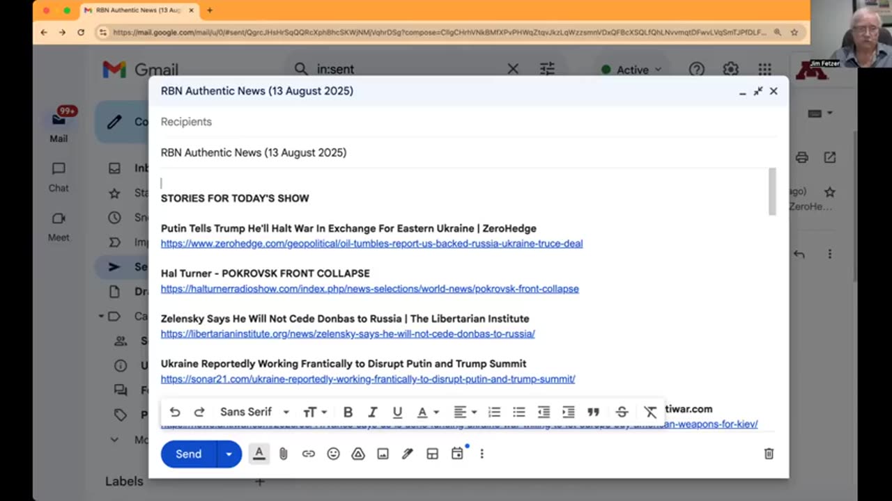 RBN Authentic News (13 August 2025)