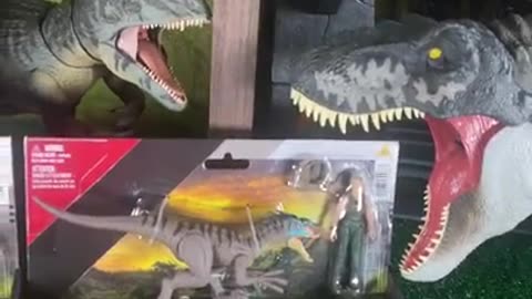 2 Jurassic World Rebirth Dinosaur Toys Zora Bennett & Velociraptor Dr Henry Loomis & Pteranodon