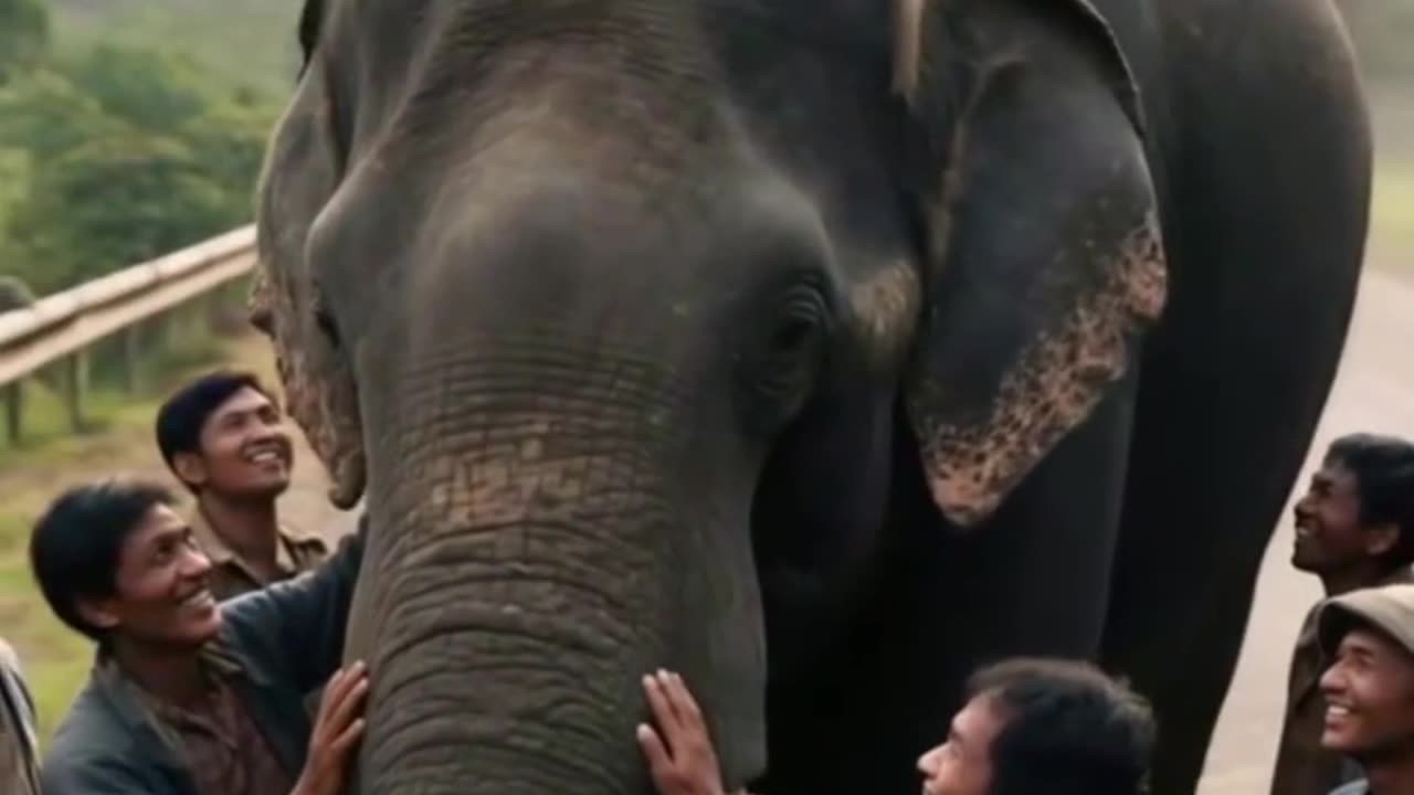 The monkey and the elephant teamed up to save the entire bus of passengers!