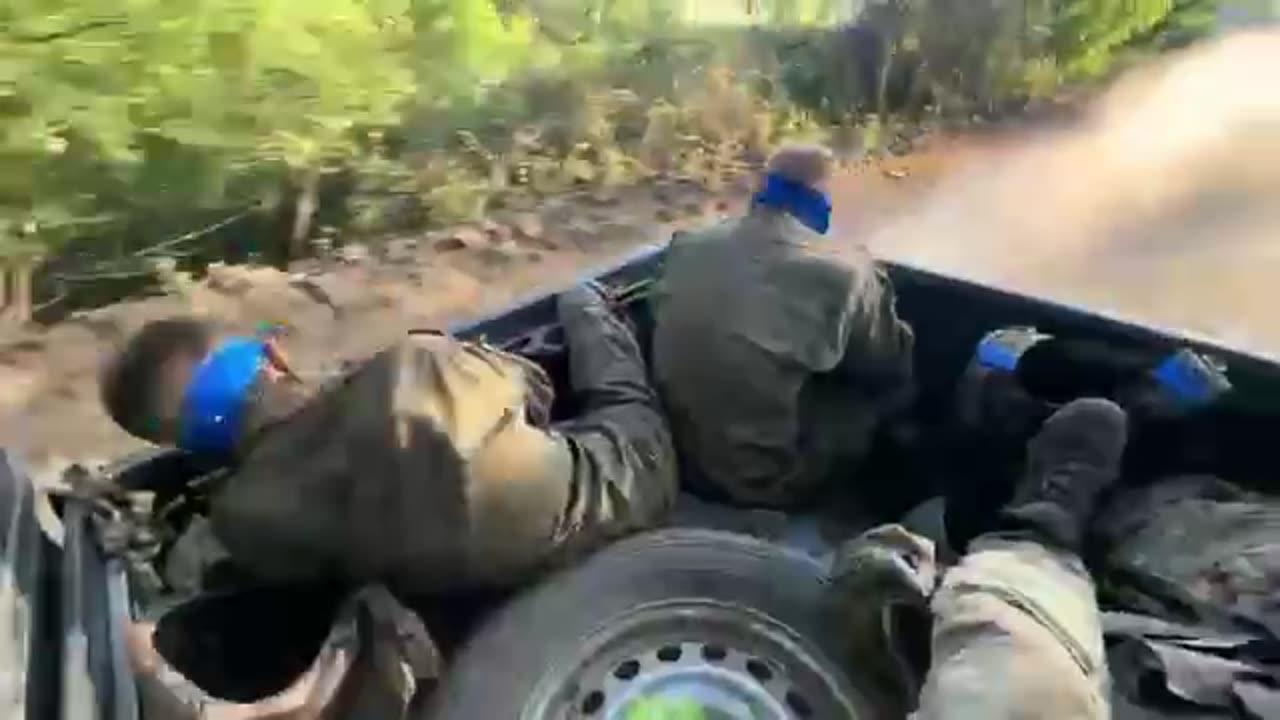 Sending Russian Soldiers Towards Ukrainian Lines After Surrender