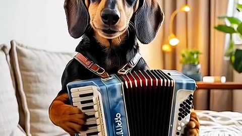 CÃOZINHO SANFONEIRO 🤩🐕 #sanfoneiro #dog #ai #sanfona #forró #cachorro