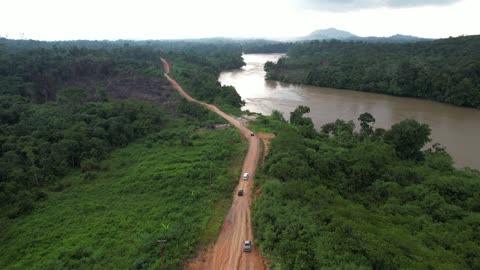 Into the Heart of Borneo: Mist & Motion Above Katingan