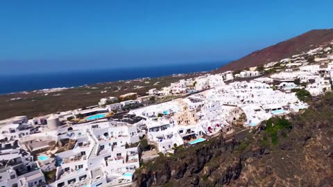 Beautiful Greek island of Santorini.