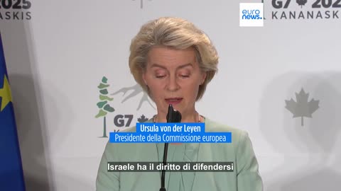 NOTIZIE DAL MONDO G7 in Canada,cresce la pressione sull’Iran:'Teheran deve fermare la corsa nucleare' svolto il 16 e 17 giugno 2025 Le guerre in Medio Oriente e Ucraina e quella commerciale di Trump al centro dei colloqui