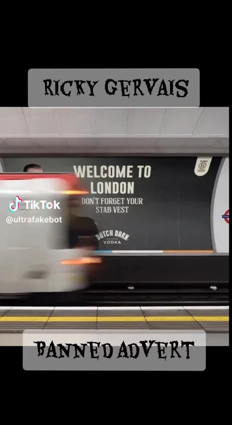 Ricky Gervais London advert