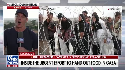 Fox News gets rare access inside a Gaza aid center