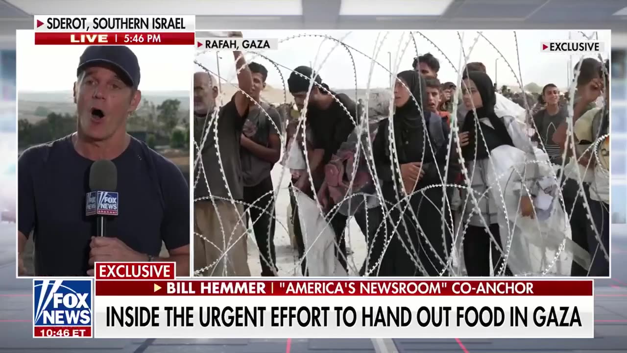 Fox News gets rare access inside a Gaza aid center
