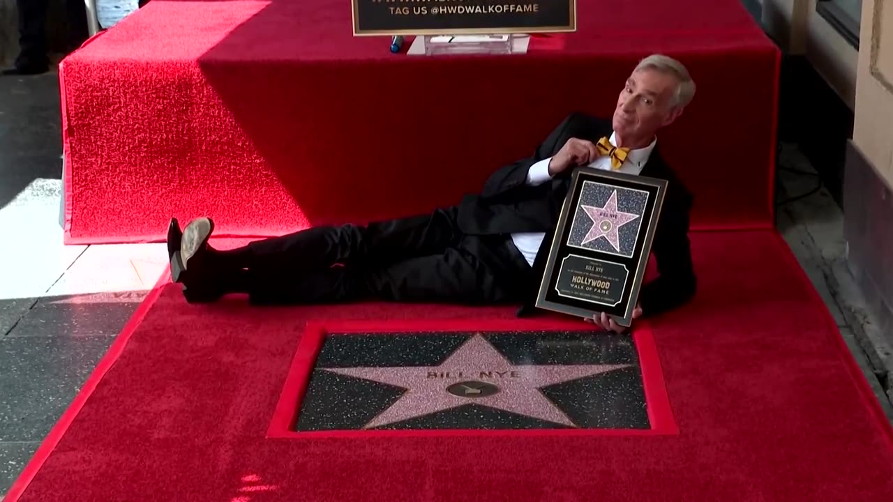 Science educator Bill Nye honored with Hollywood Walk of Fame star