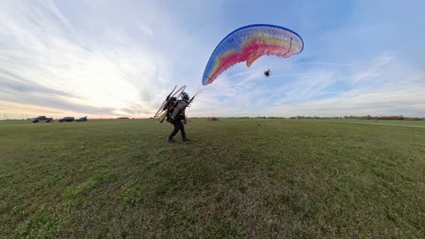 Footage of Flying Around the Strip with Smoke RoughCut