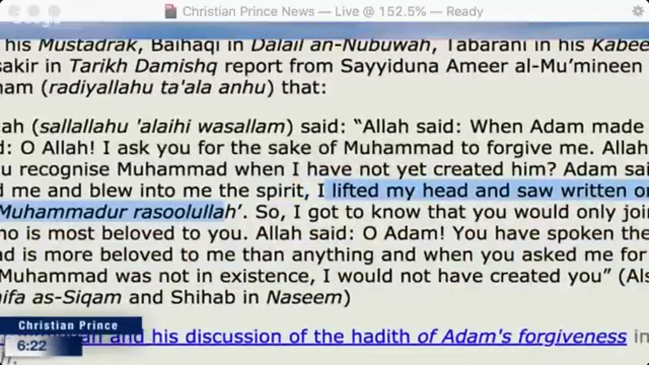 Christian prince The quran says the word of God is Jesus