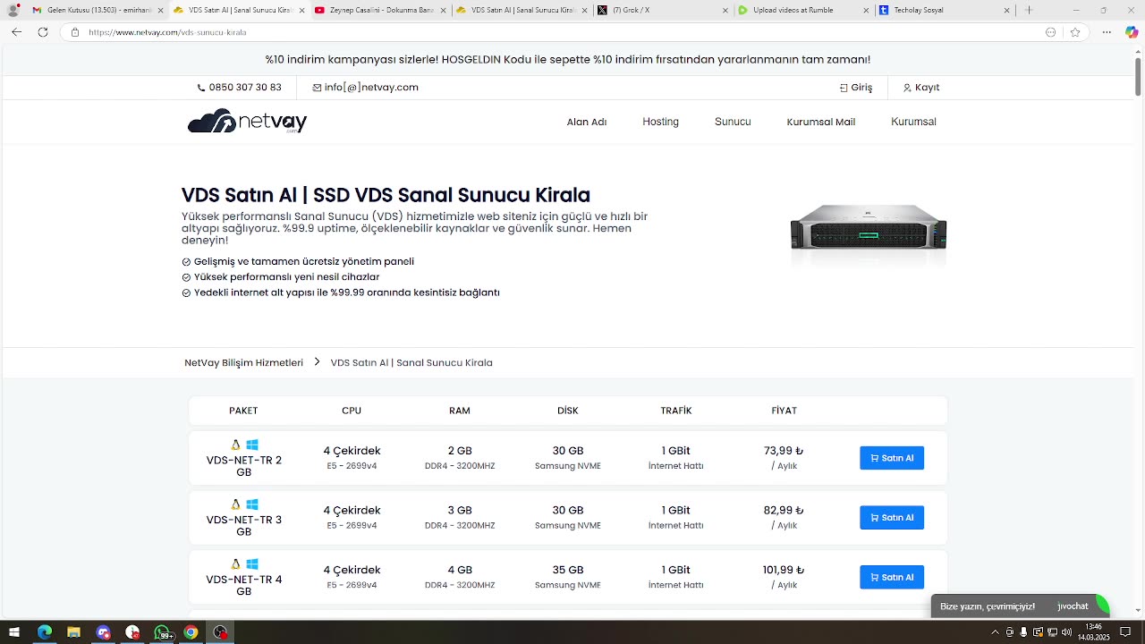 VDS Satın Al | SSD VDS Kirala