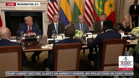 RSBN President Trump Participates in Multilateral Lunch with African leaders - 7-9-25