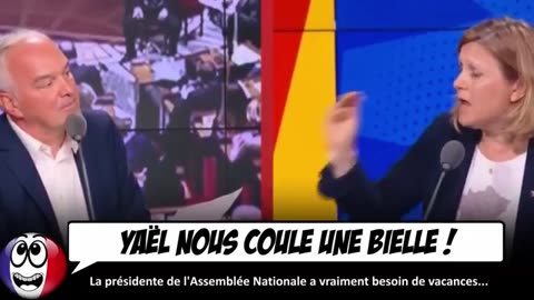 Yaël Braun-Pivet PERD SES NERFS en direct et semble vraiment au BOUT DU ROULEAU.