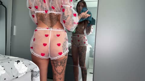 [4K] Cleaning Bed in See-through Set | Transparent Curvy Clean with Me