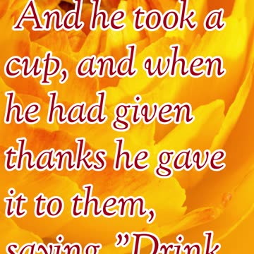 "The Cup of the New Covenant" Matthew 26:27 #shorts #youtubeshorts #ytshorts #shortvideo #youtube