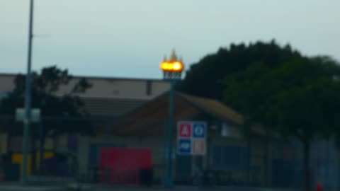 Glowing bright sign is BRIGHT!