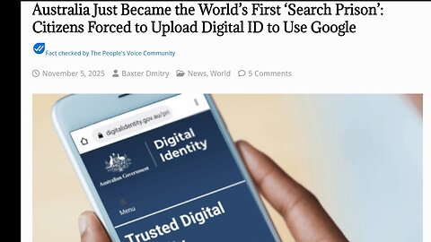 Australia Became the World’s First Search Prison Citizens Forced to Upload Digital ID to Use Google