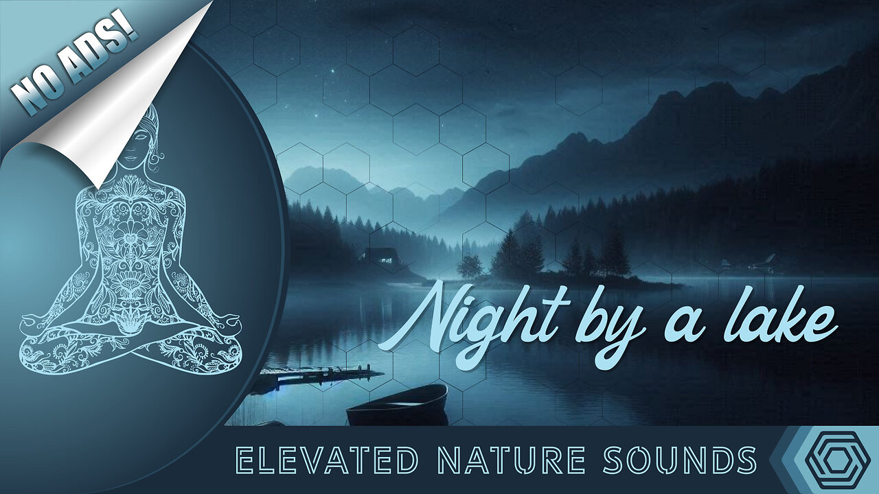 8-Hour Sleep Cycle Frequencies: Lakeside Crickets with Black Screen Calm NO ADS