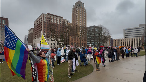 “Rally to Defend LGBT Rights” Demonstration Held at Michigan State Capitol