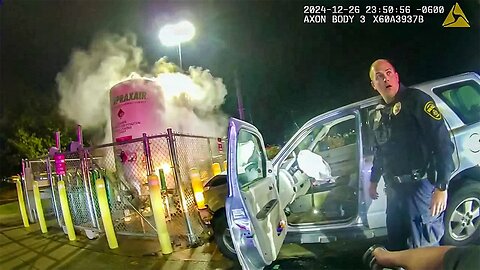 Police Chase Ends With SUV Crashing Into Propane Tank