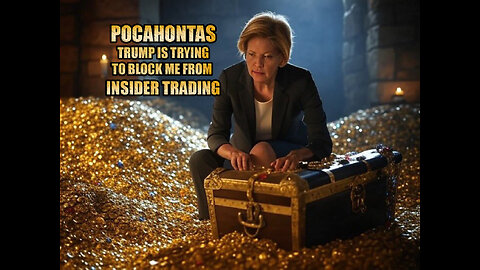 POCAHONTAS TRUMP IS TRYING TO BLOCK ME FROM INSIDER TRADING