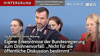 Erkenntnisse der Bundesregierung zum Drohnenvorfall: „Nicht für die öffentliche Diskussion“ BPK HG