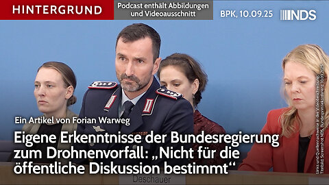 Erkenntnisse der Bundesregierung zum Drohnenvorfall: „Nicht für die öffentliche Diskussion“ BPK HG