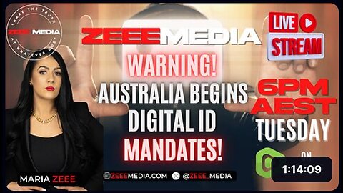 "Digital ID Mandates Begin in Australia - Maria Zeee Live at 6PM"