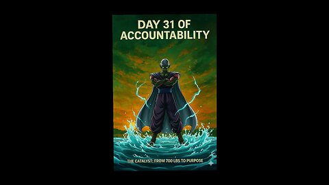 Day 31 of Accountability: The Rebirth Through Water. #accountability #motivation #selfmastery