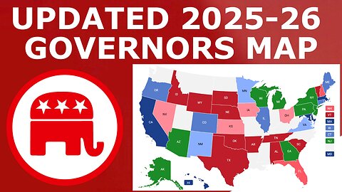 Updated 2026 Governors Map Prediction (September 2, 2025) 