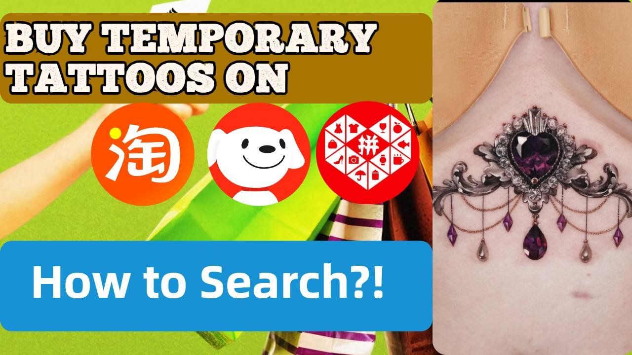 if you want to buy temporary tattos on china taobao ..but how to search? watch this video!!