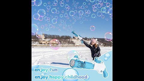 Utry Soap Bubble Guns, Automatic Children's Bubble Machine, 6000+Bubbles/ 100ml Bubble Liquid