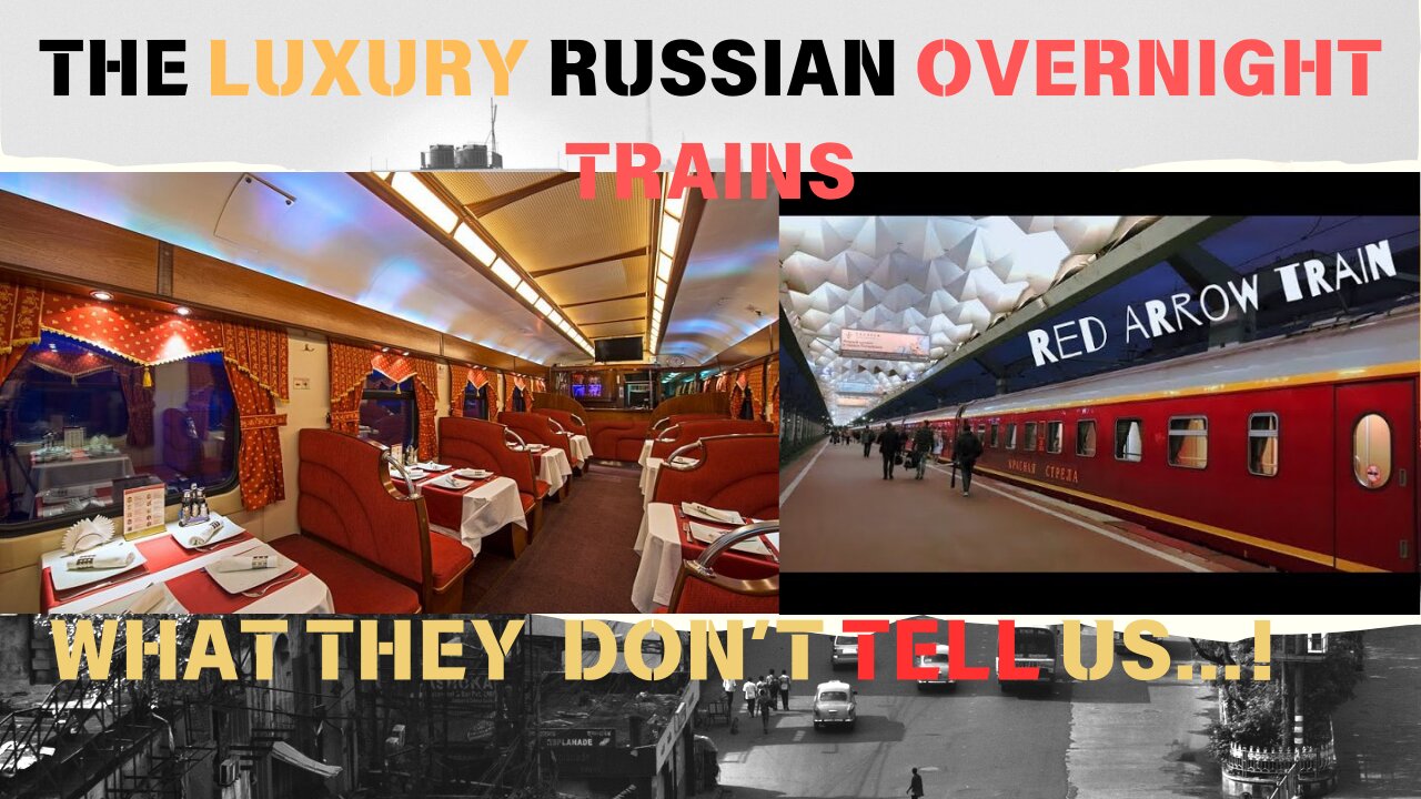 The Luxury Russian Overnight trains that western media doesn't show us...!