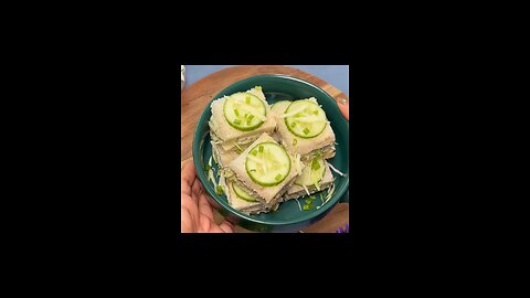 Cucumber sandwiche #yummy