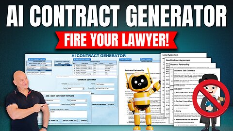 Fire Your Lawyer! This Free AI Contract Generator In Excel Does It All